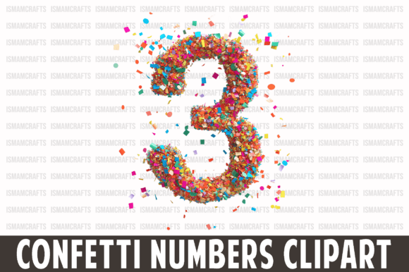 Confetti Numbers Clipart PNG: A Designer’s Review