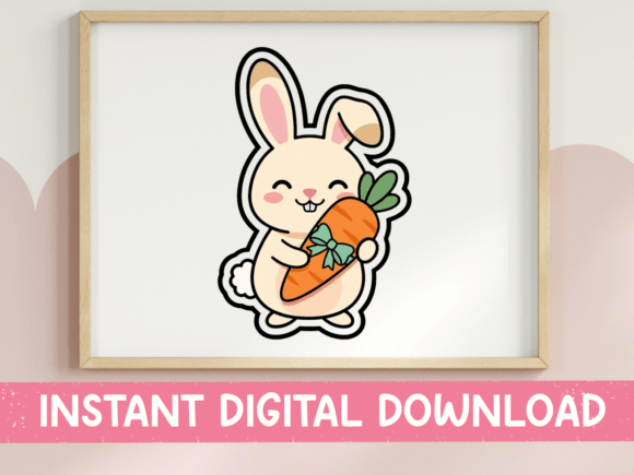 Kawaii Bunny Hugging a Carrot: A Designer’s Review