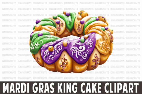 Mardi Gras King Cake Clipart PNG Review
