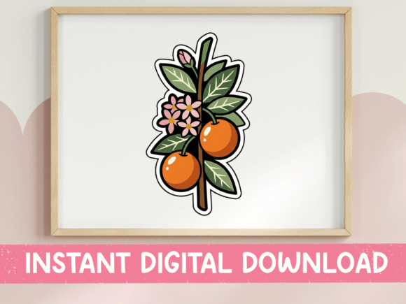 Orange Branch with Blossoms Botanical: A Designer’s Review