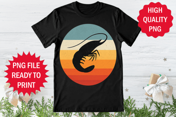 Retro Shrimp Design 70s Retro T-shirt Review