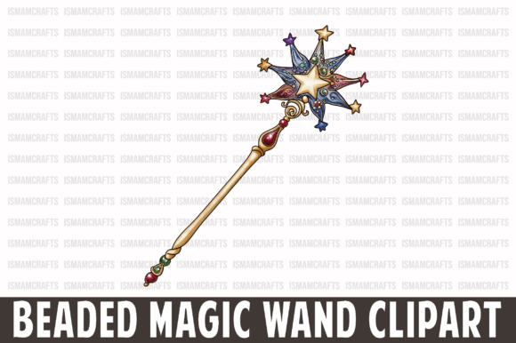 Reviewing Beaded Magic Wand Clipart PNG for Embroidery