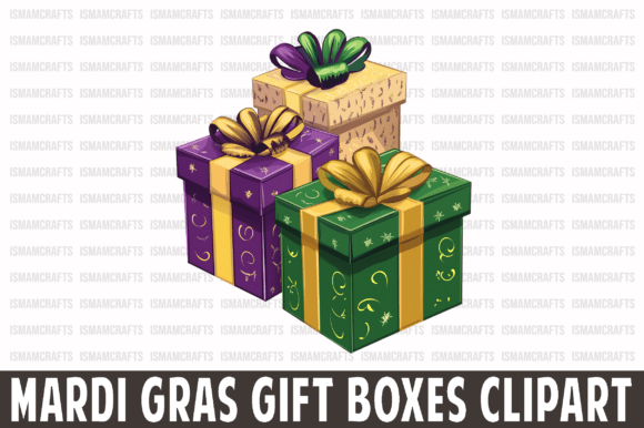 Reviewing Mardi Gras Gift Boxes Clipart PNG for Embroidery