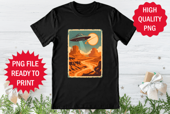 Reviewing the Western UFO Tee Design for Embroidery